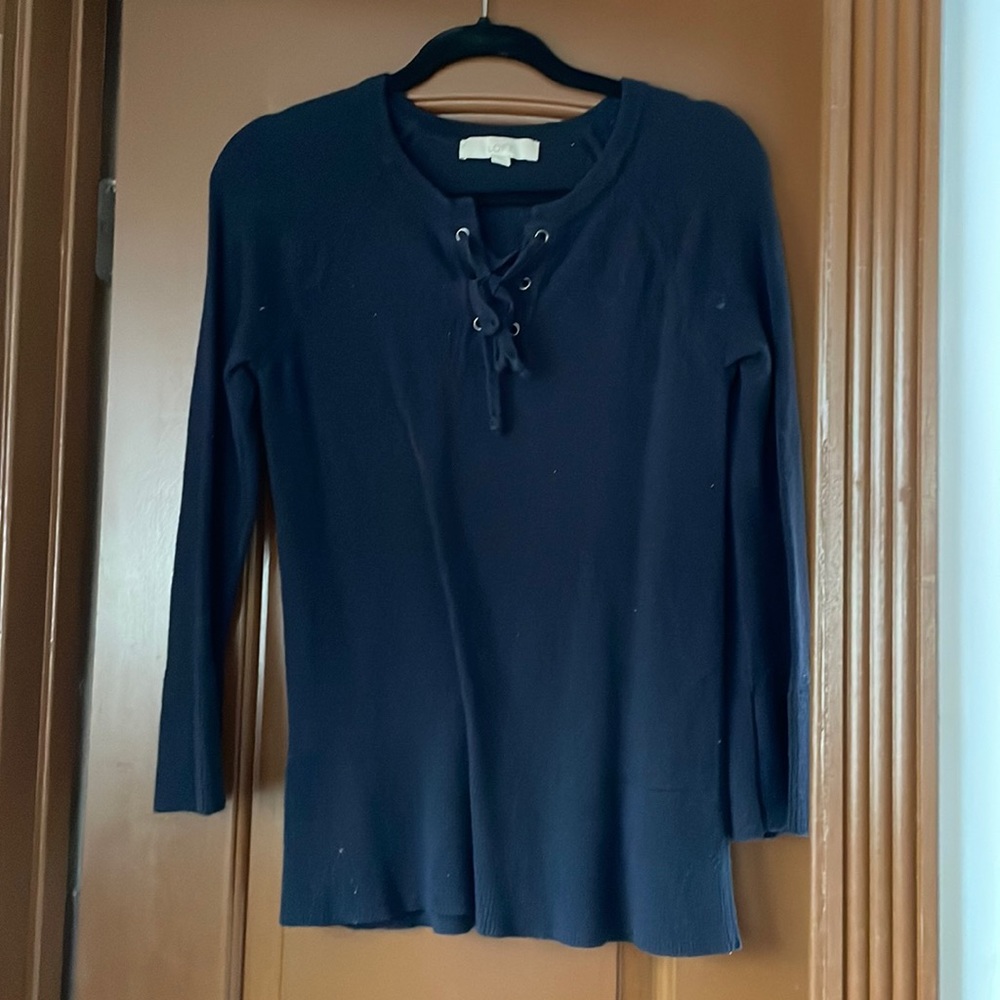 Loft blue sweater (small)